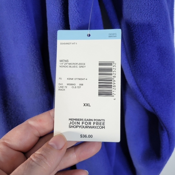 Mens NWT Nordic Track pullover 1/2 zip jacket Size XXL - Picture 4 of 10